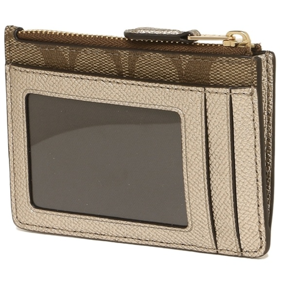 SKINNY ID CASE IN SIGNATURE COATED CANVAS F16107 - Picture 6 of 8